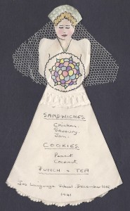 Wedding menu